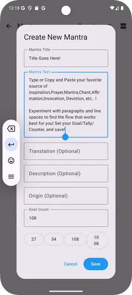 Mantra Breath mantra counter