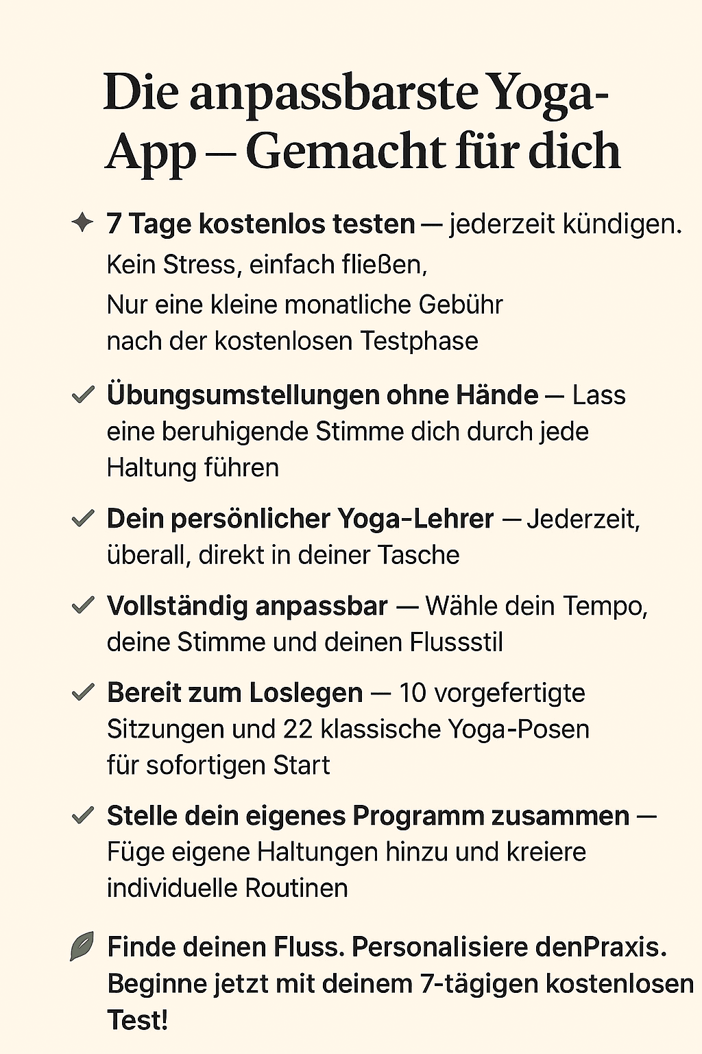 Mantra Breath App-Schnittstelle