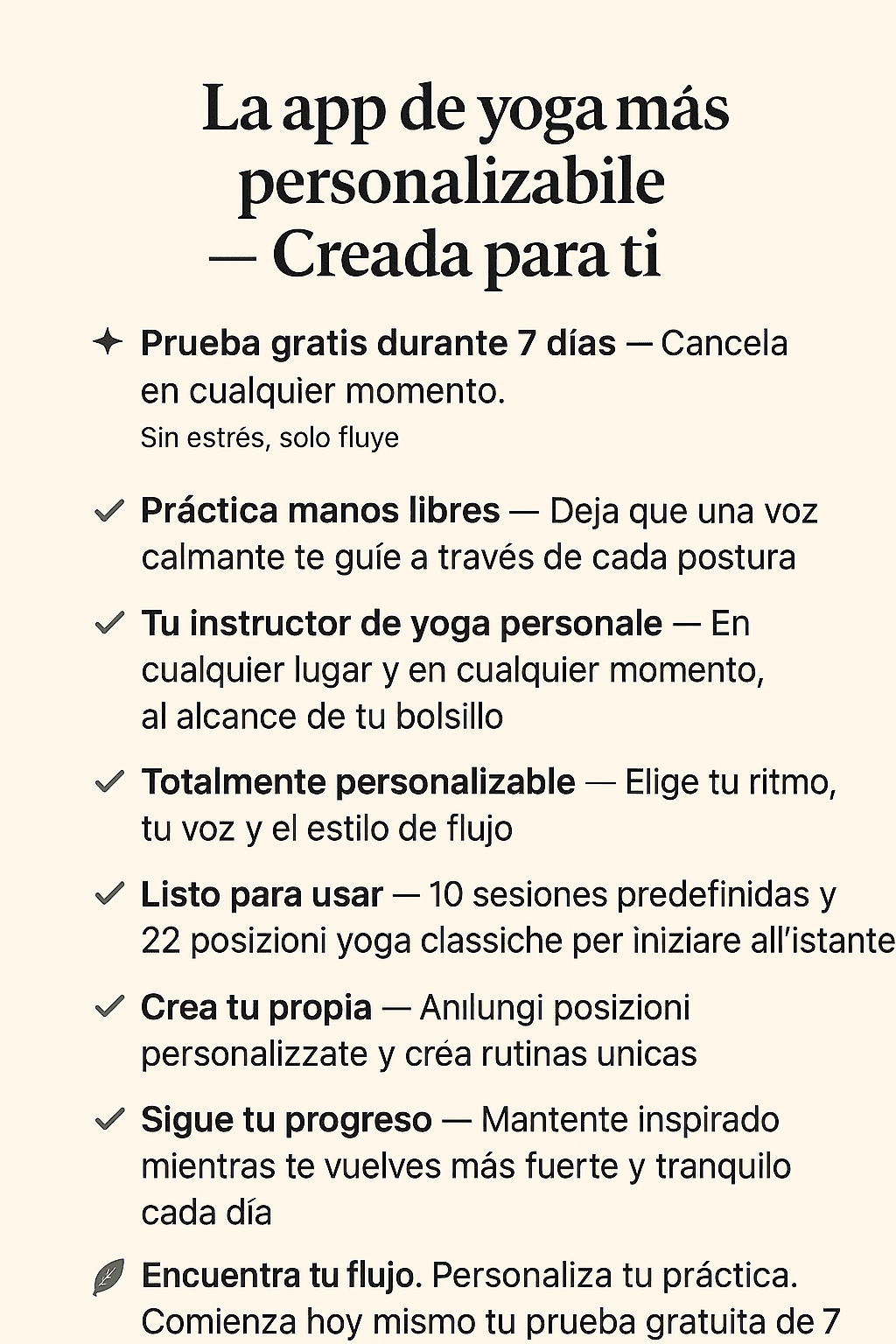 Interfaz de la Aplicación Mantra Breath