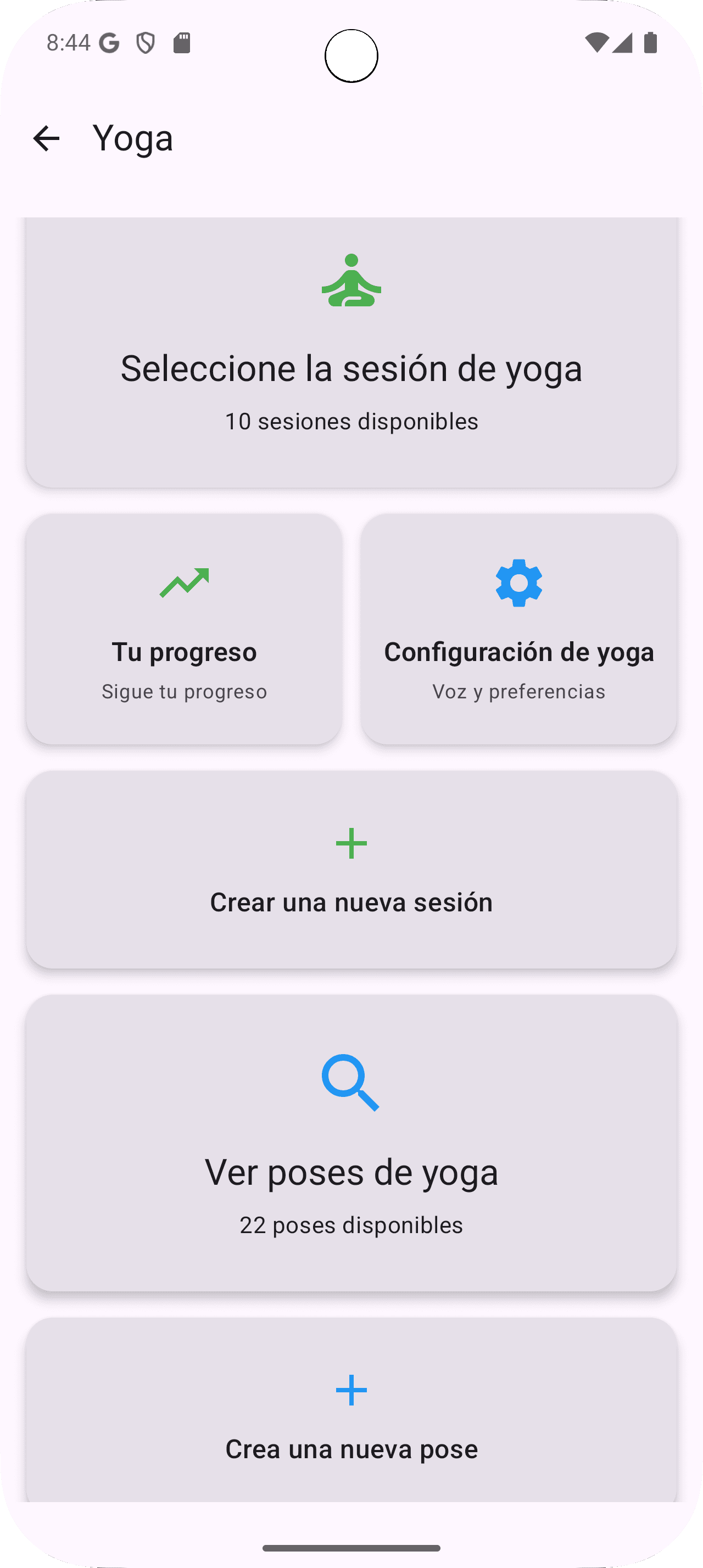 Posturas de Yoga y Temporizador